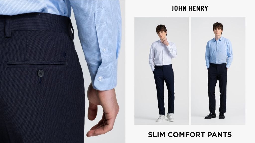 SLIM COMFORT PANTS |  Quần Slim Comfort Gọn Gàng, Thoải Mái Cho Mỗi Ngày