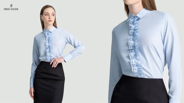ELEGANT RUFFLE SHIRT – NỮ TÍNH GỌN GÀNG, THANH LỊCH TỪNG CHI TIẾT​