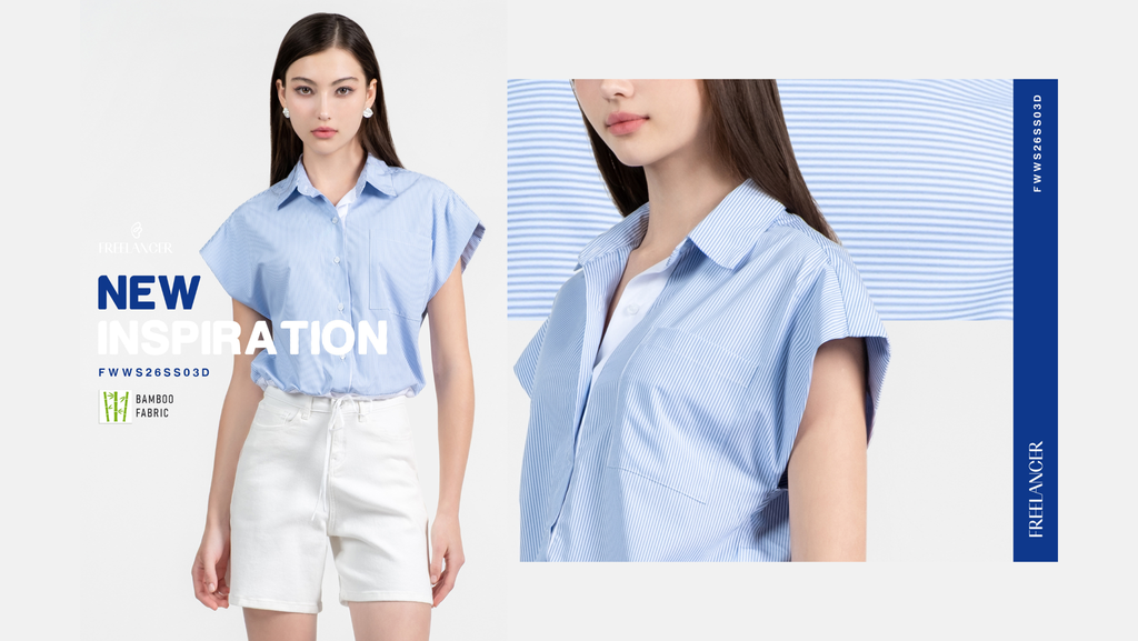 Striped Croptop Shirt | Xu Hướng Áo Sơ Mi Croptop Kẻ Sọc Hiện Đại