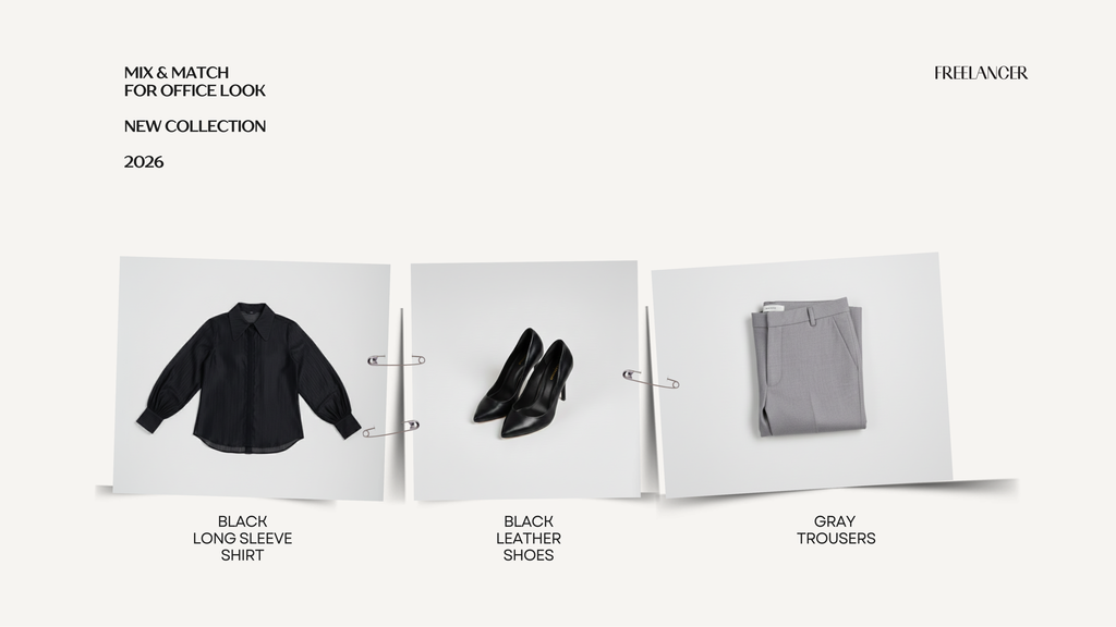 Mix & Match for Office Look – Công Thức Thanh Lịch Với Quần Tây Xám