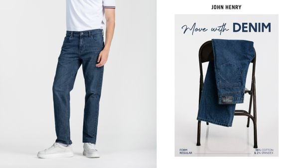 MOVE WITH DENIM | Jeans Regular Fit Linh Hoạt Cho Phong Cách Mỗi Ngày