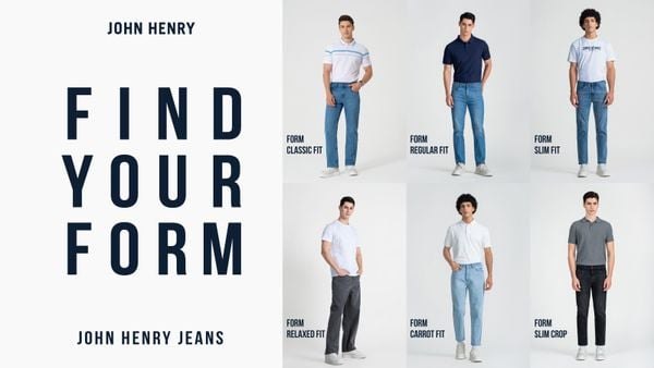CÁC FORM QUẦN JEANS JOHN HENRY | CHỌN ĐÚNG DÁNG – HOÀN THIỆN PHONG CÁCH