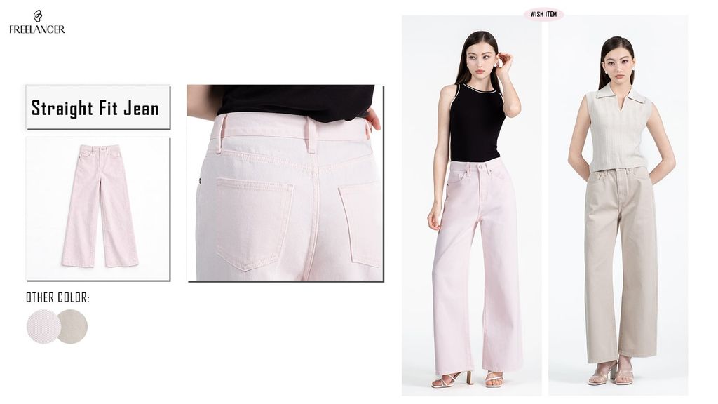 Wish Item Straight Fit Jeans Xu Hướng Quần Jeans Ống Suông Cho Nàng Hiện Đại