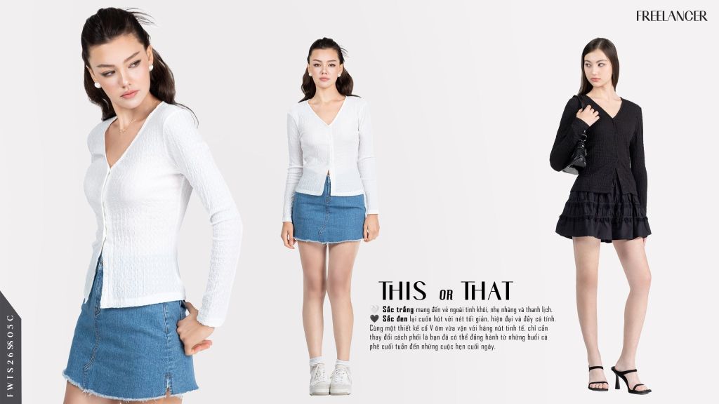 THIS OR THAT | ÁO THUN CỔ V, BẠN CHỌN SẮC TRẮNG HAY ĐEN?