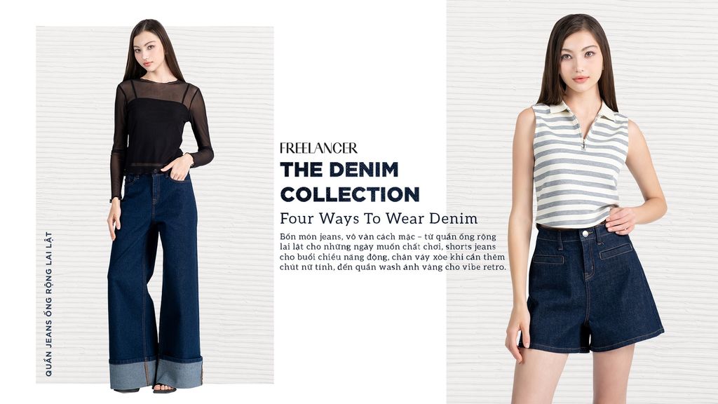 The Denim Collection | Four Ways To Wear Denim Mỗi Ngày