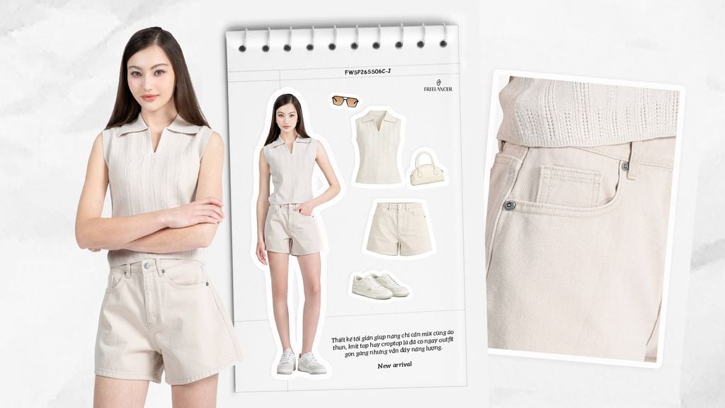 Sunny Denim Days Xu Hướng Quần Short Jeans Nữ Cho Mùa Hè Năng Động
