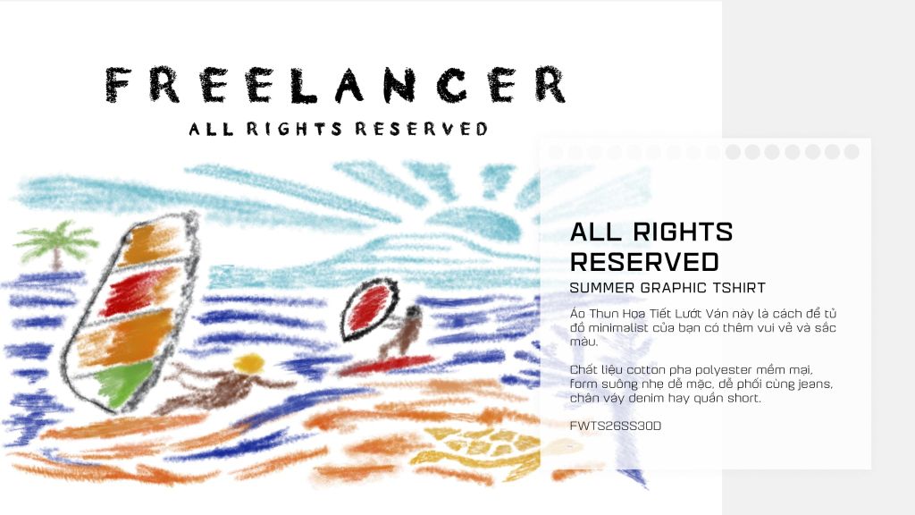All Rights Reserved: Áo Thun Graphic Mùa Hè - Khi Minimalist Cần Một Chút Vui
