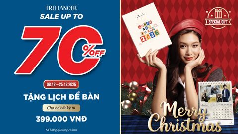 FREELANCER X-MAS SALE 2025 – GIẢM ĐẾN 70% & QUÀ TẶNG ĐỘC QUYỀN​