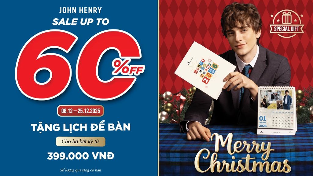 X-MAS SEASON 2025  | ƯU ĐÃI HẤP DẪN LÊN ĐẾN 60%​ & QUÀ TẶNG ĐỘC QUYỀN