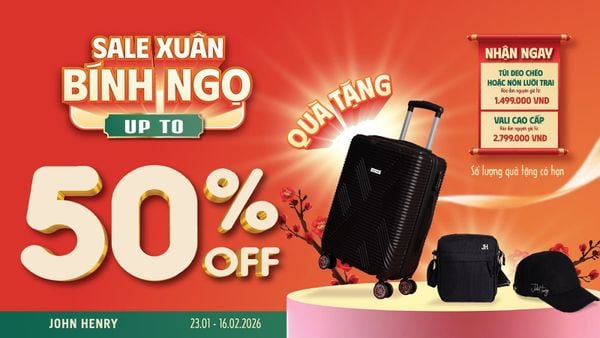 SALE XUÂN BÍNH NGỌ - NHẬN NGAY QUÀ TO​ | ƯU ĐÃI LÊN ĐẾN 50% CÙNG QUÀ TẶNG HẤP DẪN