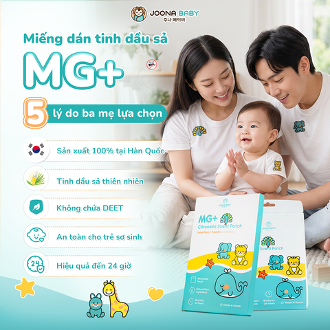 5 lý do ba mẹ nên lựa chọn miếng dán tinh dầu sả MG+
