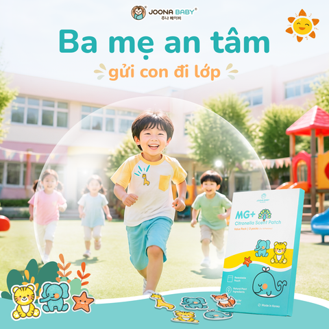 Mẹ Yên Tâm Gửi Con Đi Lớp: Đã Có Miếng Dán Tinh Dầu Sả MG+ Bảo Vệ