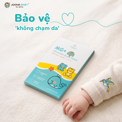 Miếng dán tinh dầu sả MG+: Giải pháp xua muỗi 'không chạm da' cho bé