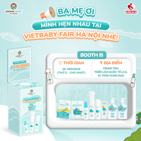 Bùng nổ ưu đãi cùng Joona Baby tại Vietbaby Fair Hà Nội 2025