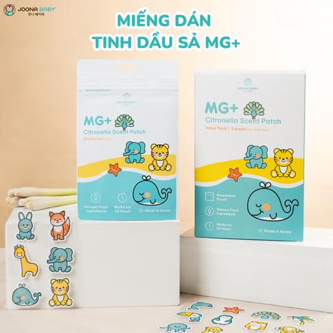Miếng dán chống muỗi cho bé loại nào tốt? Review bảo bối tinh sả MG+ mẹ nên có