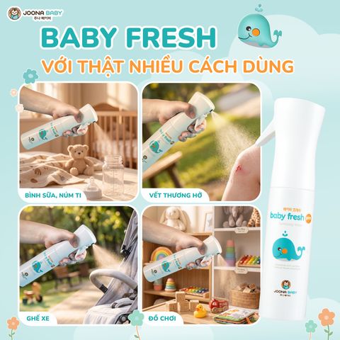 Một chai xịt với thật nhiều cách dùng, đôi khi chăm bé chỉ cần tiện hơn một chút