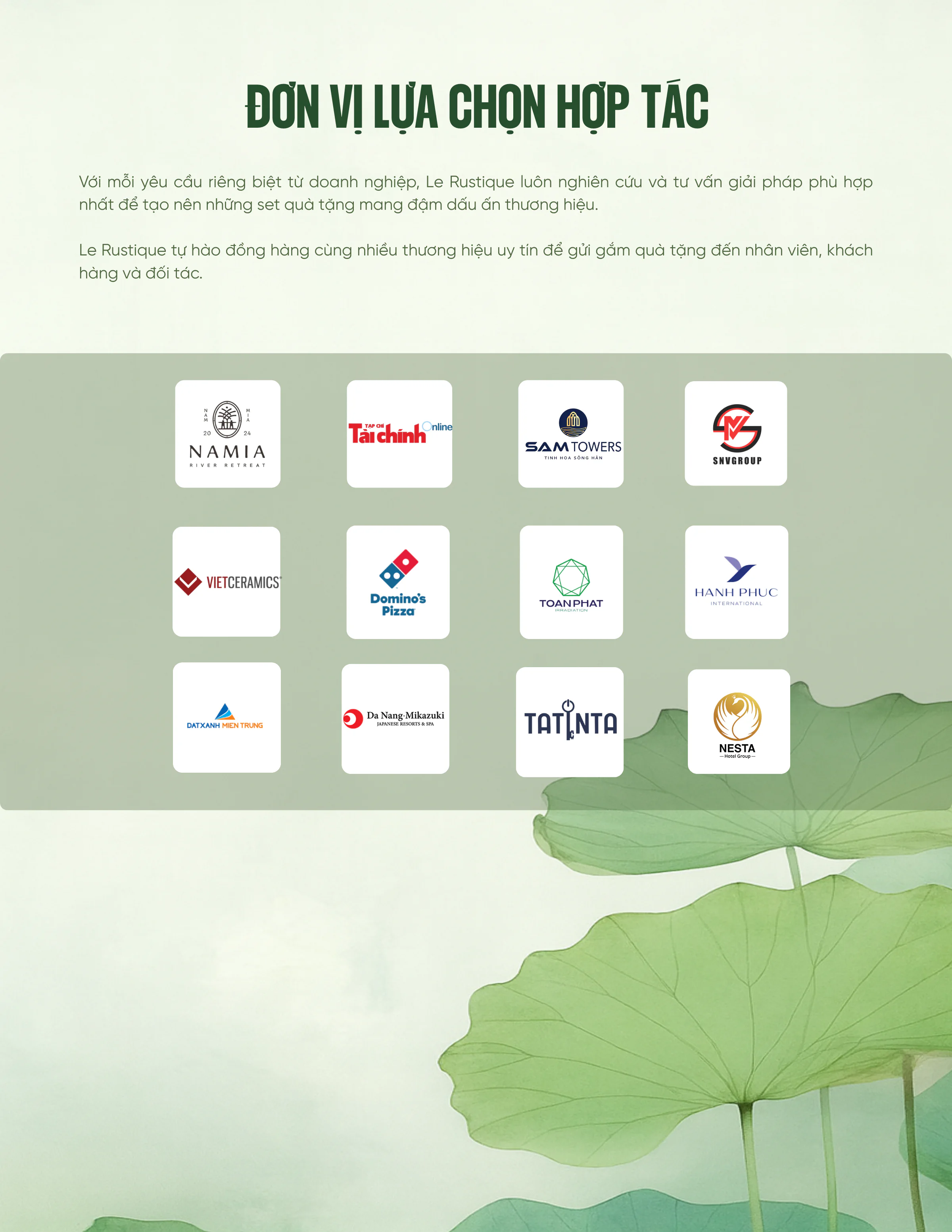 Quà tặng doanh nghiệp 20-11 Le Rustique