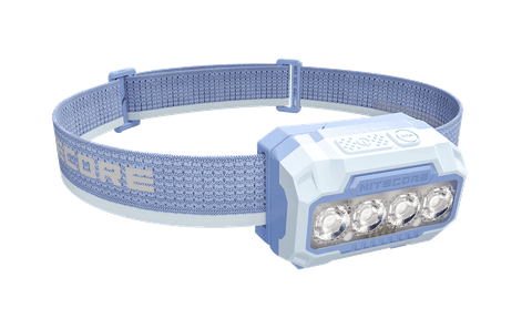 NITECORE HA23 UHE Fog Blue: đèn đội đầu gọn nhẹ cho chạy tối và trekking