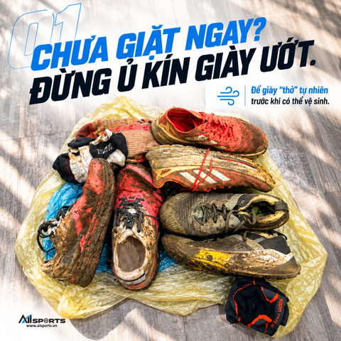 5 cách vệ sinh và bảo quản giày chạy sau race | AISports