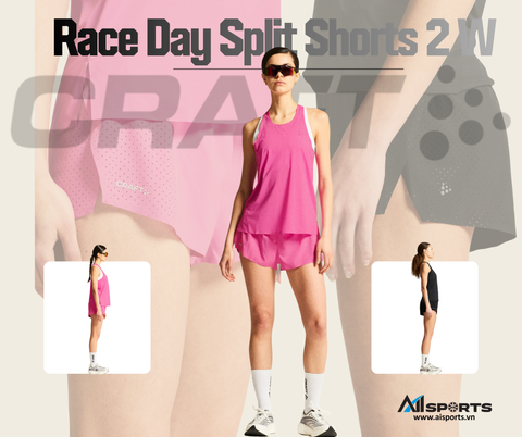 CRAFT Race Day Split Shorts 2 W: chọn quần short cho buổi chạy cần sự tự do