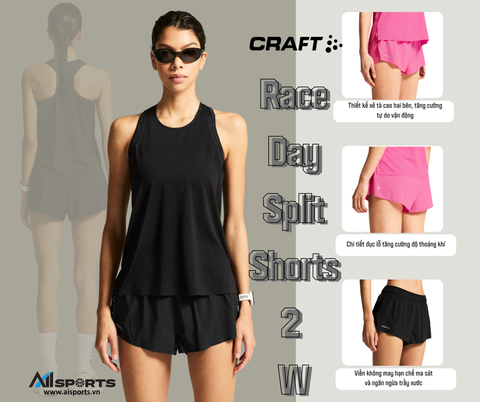 Đọc split short đúng cách: 6 chi tiết của CRAFT Race Day Split Shorts 2 W