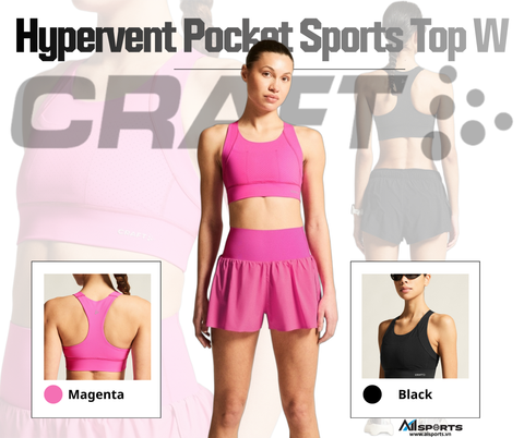 CRAFT Hypervent Pocket Sports Top W: 3 túi trước có gì đặc biệt cho những buổi chạy dài?