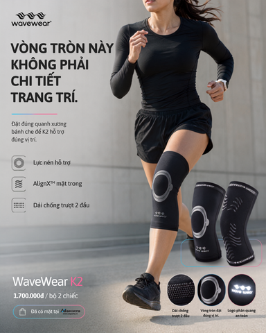 Vòng tròn trên WAVEWEAR K2 không phải chi tiết trang trí