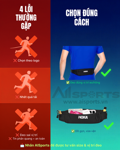 4 sai lầm khi chọn belt chạy bộ runner nên tránh
