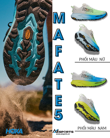HOKA Mafate 5 có màu mới: công nghệ giữ nguyên, diện mạo mới