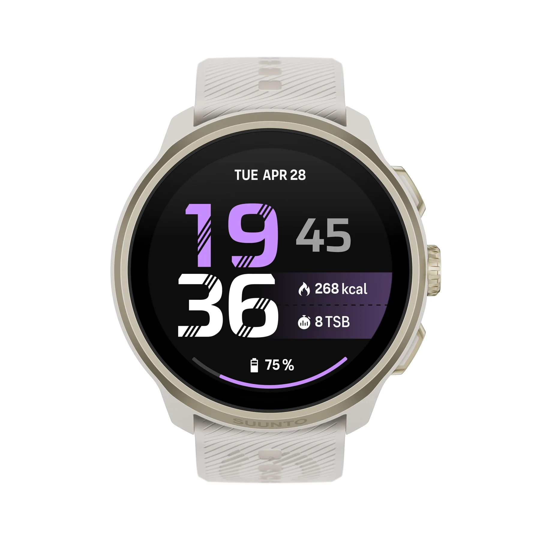 Suunto Run 2 Feather Gold với dây màu sáng