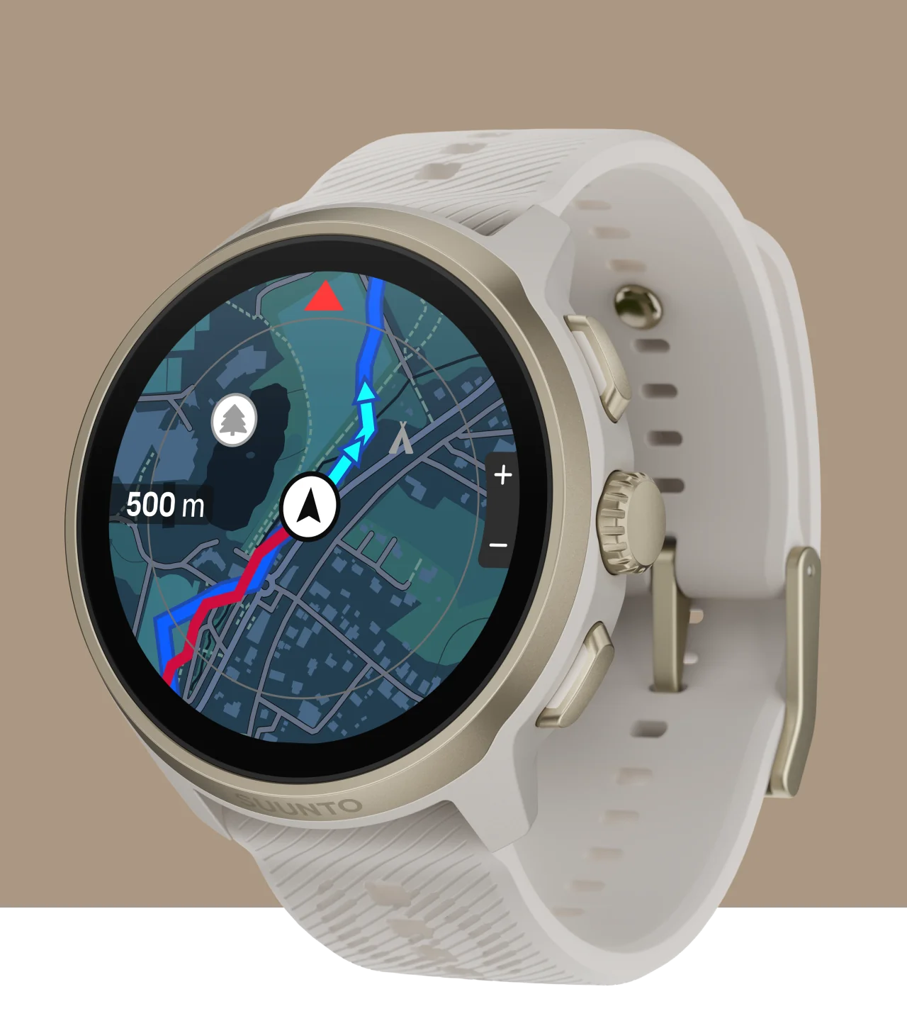 Suunto Run 2 hiển thị bản đồ trên màn hình