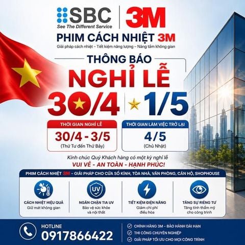 Thông báo Nghỉ lễ 30 tháng 4 và 1 tháng 5 năm 2026