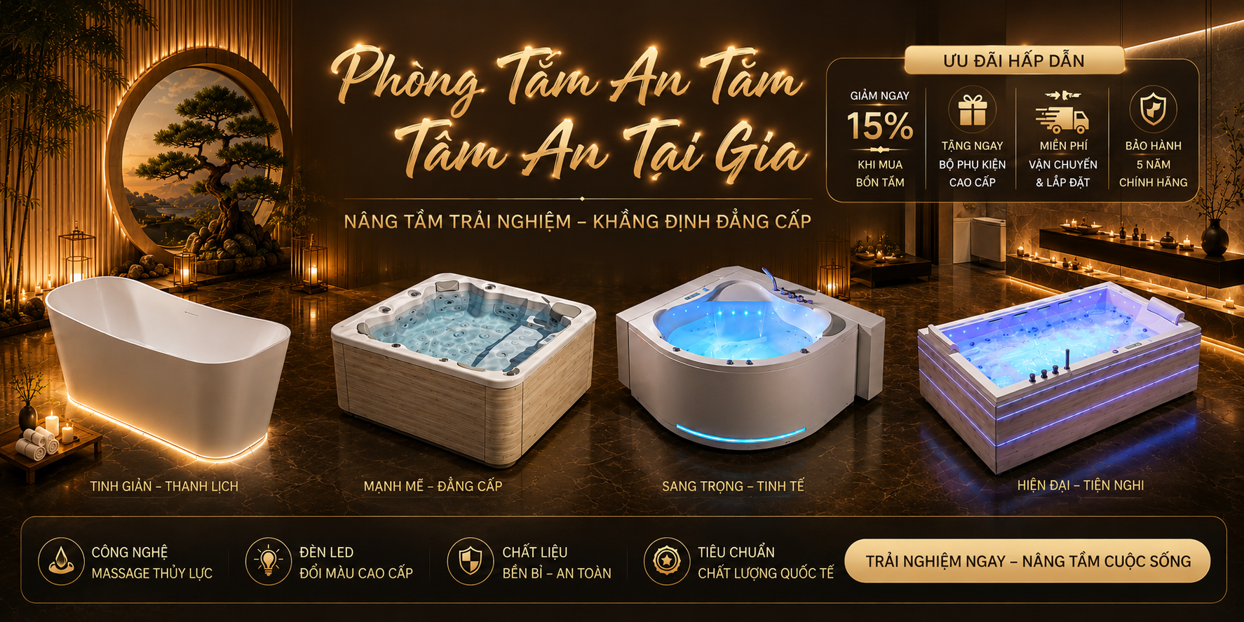 BỒN TẮM NẰM