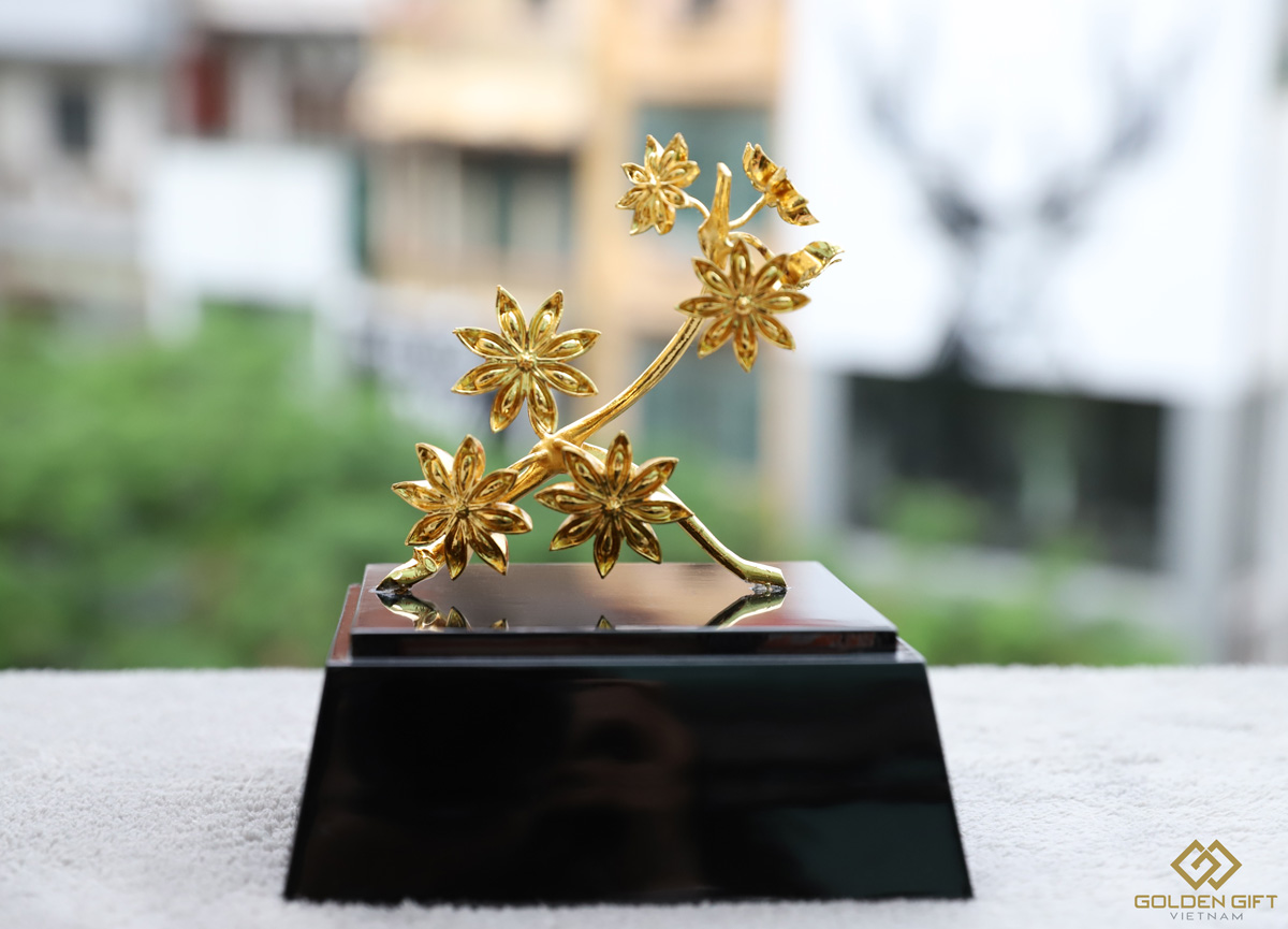 Hoa hồi Lạng Sơn mạ vàng 24K - Quà tặng lưu niệm Lạng Sơn