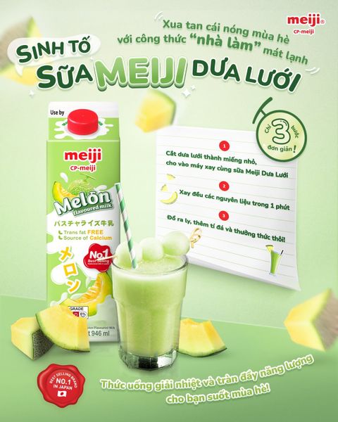 Sữa Meiji Nhật Bản thơm ngon cho cả gia đình