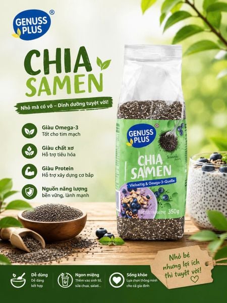 Hạt Chia Genuss Plus Rossmann 300g chính hãng Đức