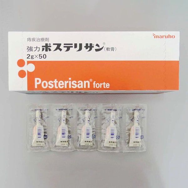 Kem bôi trĩ Posterisan Forte Maruho Nhật Bản hộp 50 tuýp.