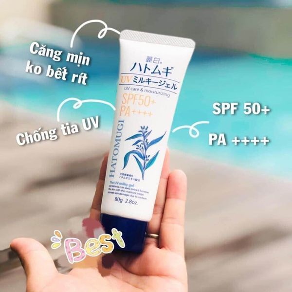 Kem chống nắng Hatomugi SPF50+ PA++++ dưỡng ẩm