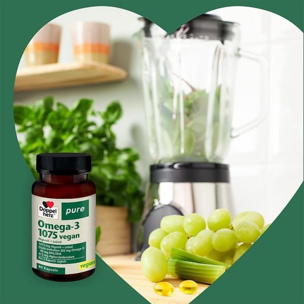 Nguồn Omega 3 từ tảo biển và hạt lanh trong Doppelherz Vegan