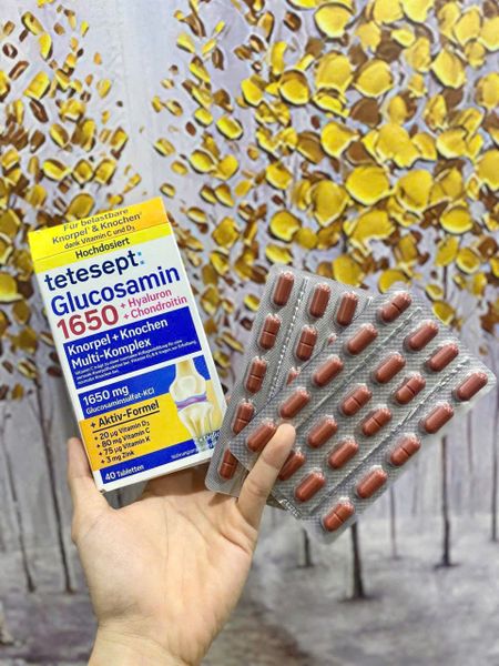 Viên nén Tetesept Glucosamin 1650 dễ sử dụng 2 viên mỗi ngày