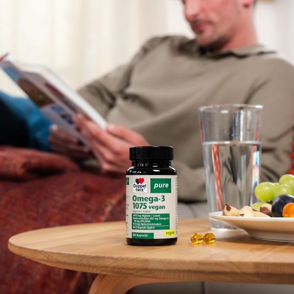 Viên nang Omega 3 thuần chay Doppelherz không tanh dễ uống