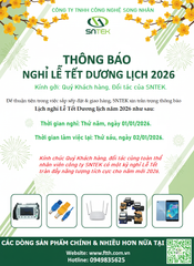 THÔNG BÁO NGHỈ TẾT DƯƠNG LỊCH 2026