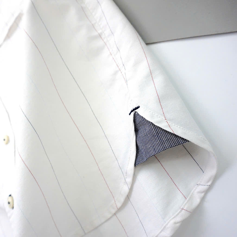 Áo sơ mi bé trai ngắn tay túi vuông