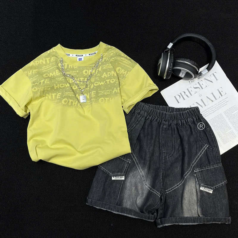 Bộ jean Quảng Châu bé trai OMEN 9822