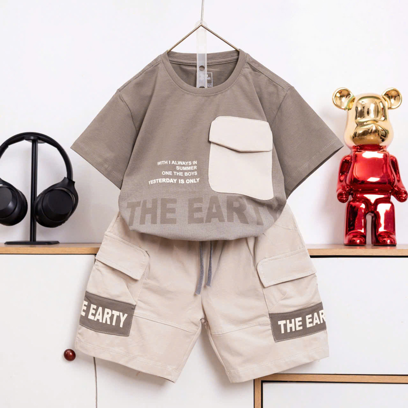 Bộ thun bé trai túi hộp Earty