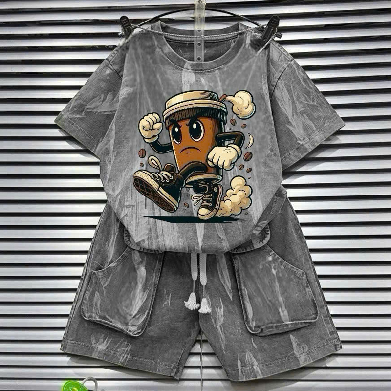 Bộ thun bé trai wash đá Tung Tung