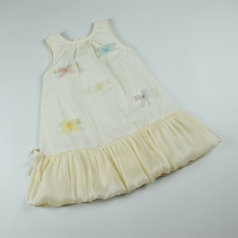 đầm bí nơ tơ óng 1586