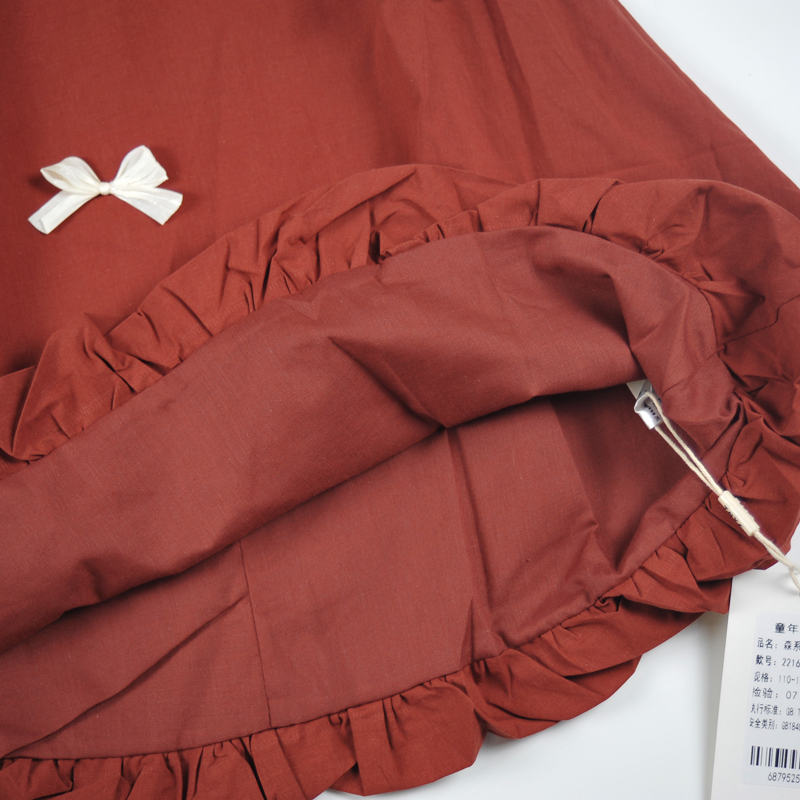 Đầm bé gái bí viền cổ 2216