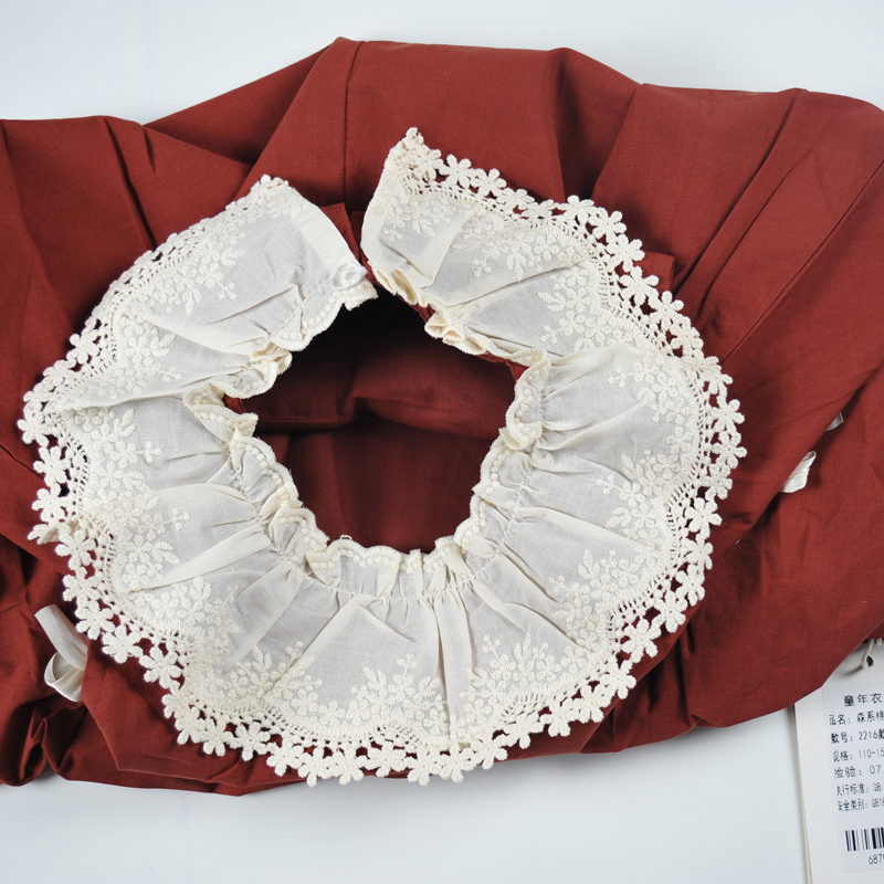 Đầm bé gái bí viền cổ 2216