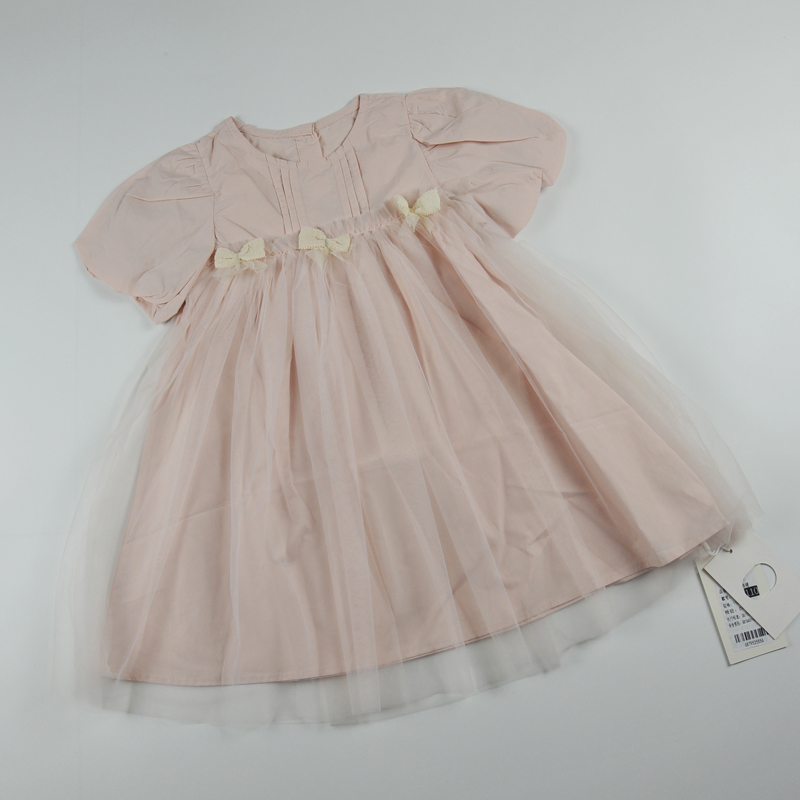 Đầm bé gái ren 3 nơ 2205,